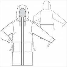 Schnittmuster-Parka-mit-Kapuze-JM02-Skizze-aussenansicht