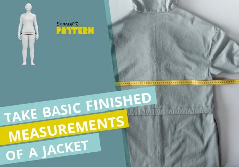 Titelbild zur Anleitung Fertigmaße einer Jacke ausmessen