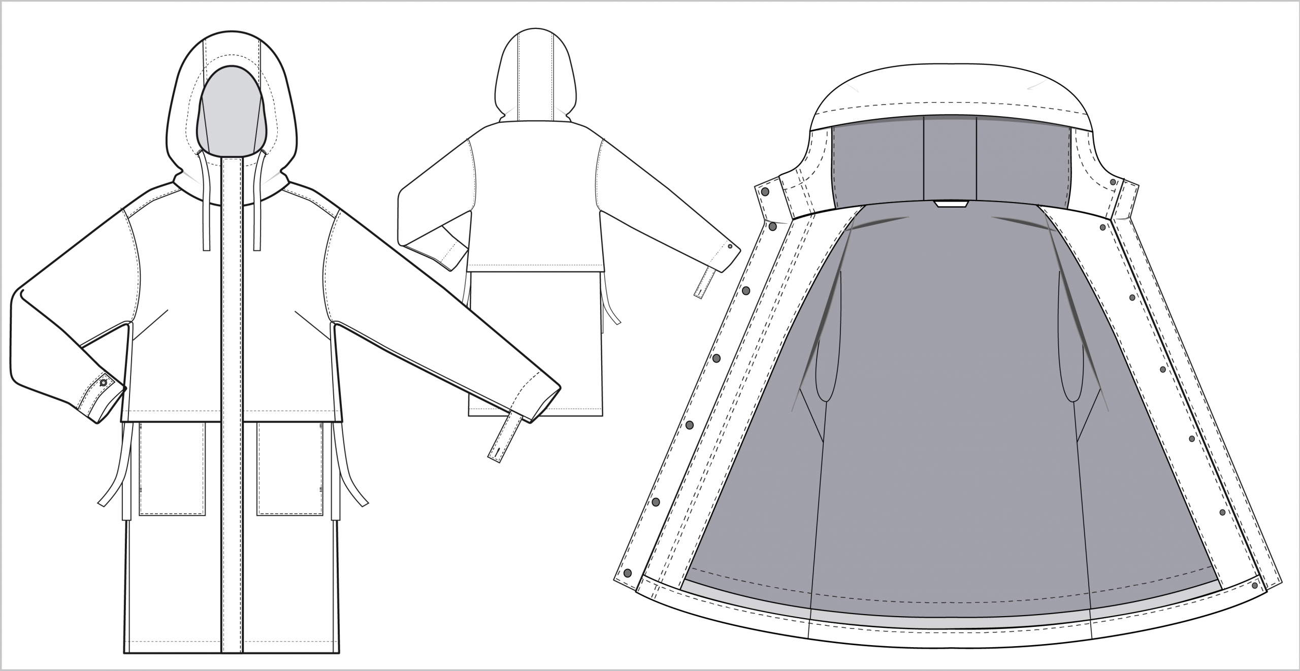 technische_Skizze-Parka-mit-Kapuze-Innen-und-aussenansicht