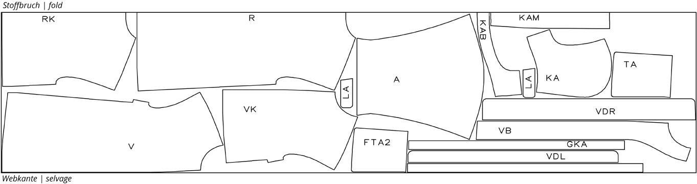 zuschnittplan-fuer-oberstoff-groesse-38-parka-mit-kapuze-JM02 Zuschneideplan für Oberstoff eines Parkas mit Kapuze in Größe 38