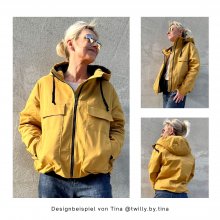 Designbeispiele für Jacke mit Kapuze JM01 von Tina