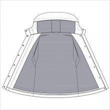 Schnittmuster-Jacke-mit-Kapuze-JM01-Skizze-Innenansicht Parka mit Kapuze JM02 Skizze-Innenansicht