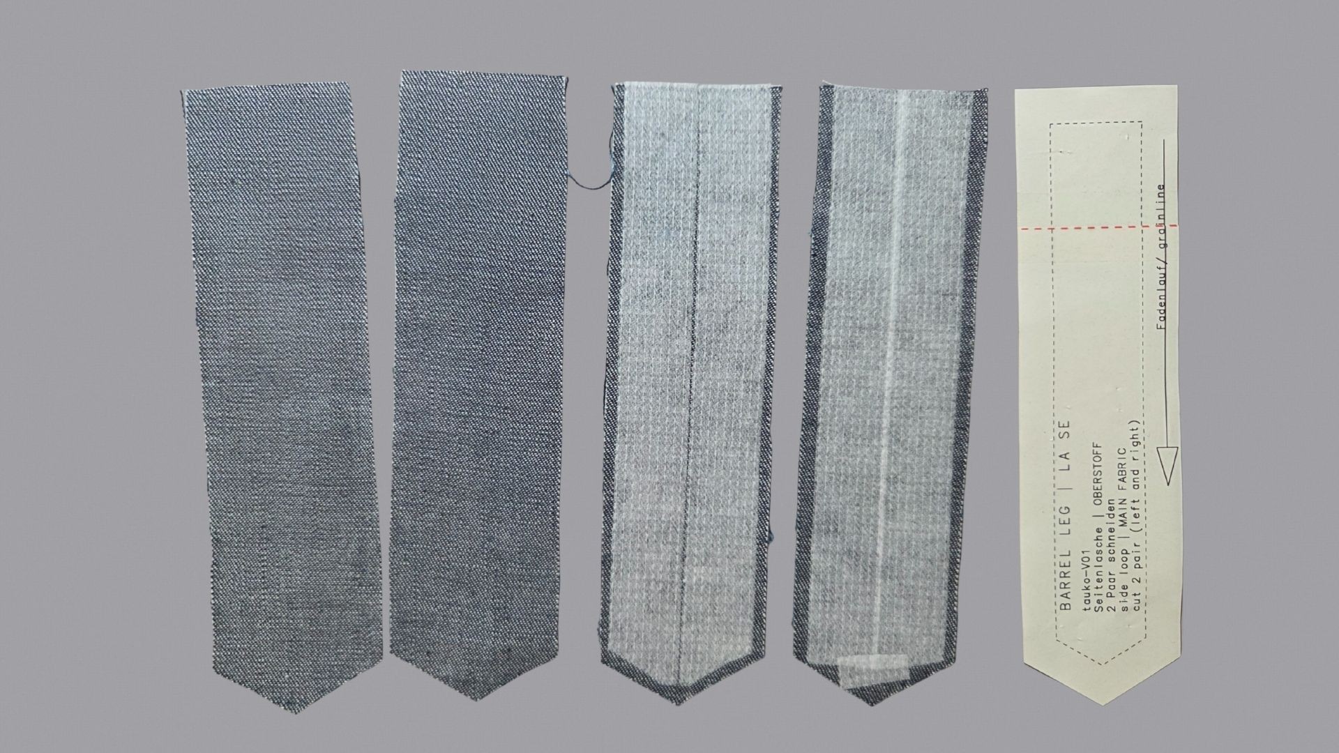 Das Bild zeigt, wie die Laschen verstärkt werden.