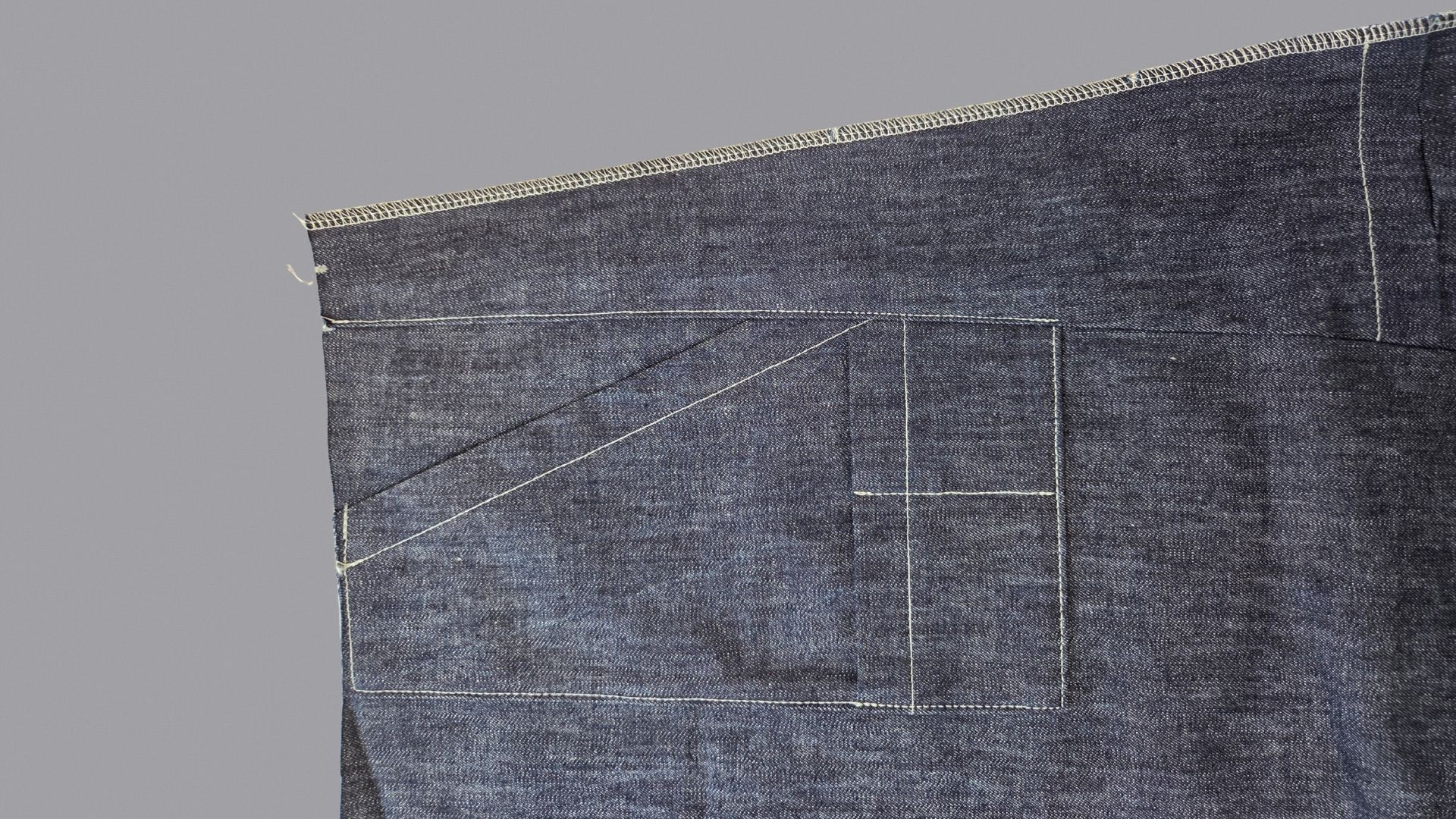 Das Bild zeigt das Absteppen der Naht.