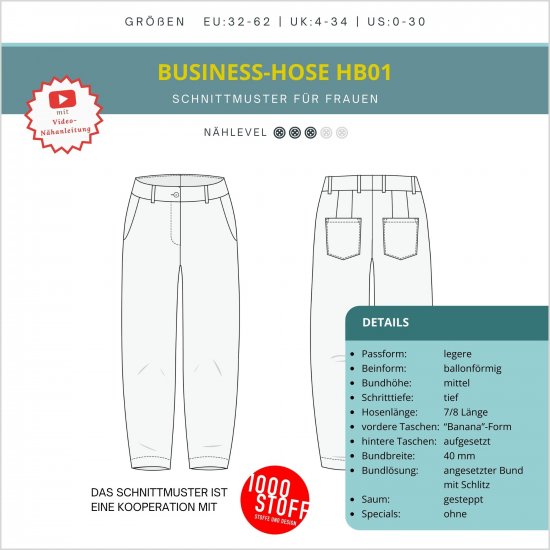Konfiguration Business-Hose HB01