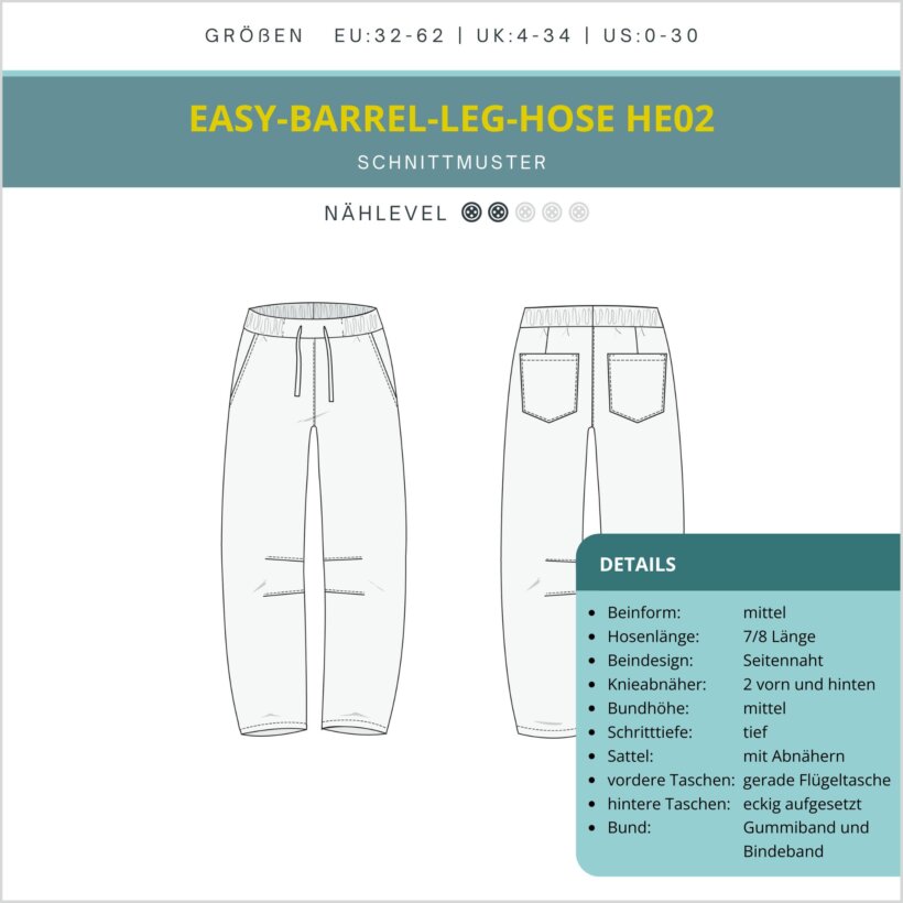 HE02-Easy-barrel-leg-hose-Skizze (1) Skizze Easy-Barrel-Leg Hose mit Gummibund