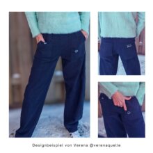 Barrel-Leg hose Tauko-keja mit Gummibund, genäht von Verana