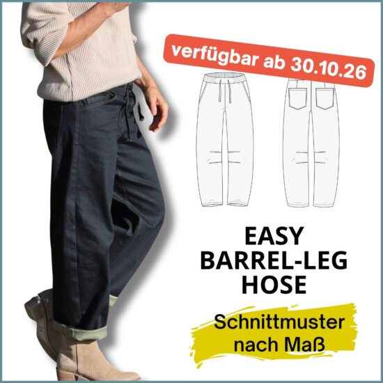 Cover für das konfigurierbare Schnittmuster nach Maß für die Easy barrel hose